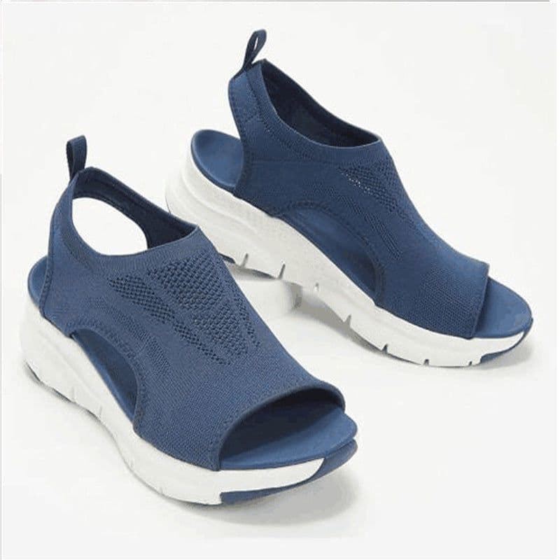 image-Spot 2021 Pink Sandals Low-Heeled Casual Women's Shoes PU Sole