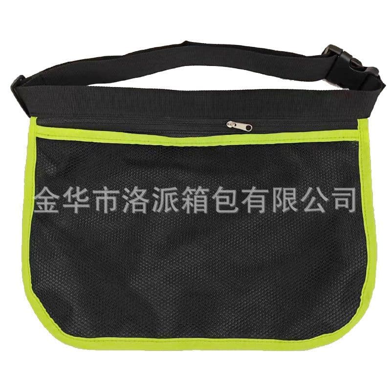 image-Cross-border portable pickleball tennis ball collection bag training sports single large-capacity outdoor waist bag