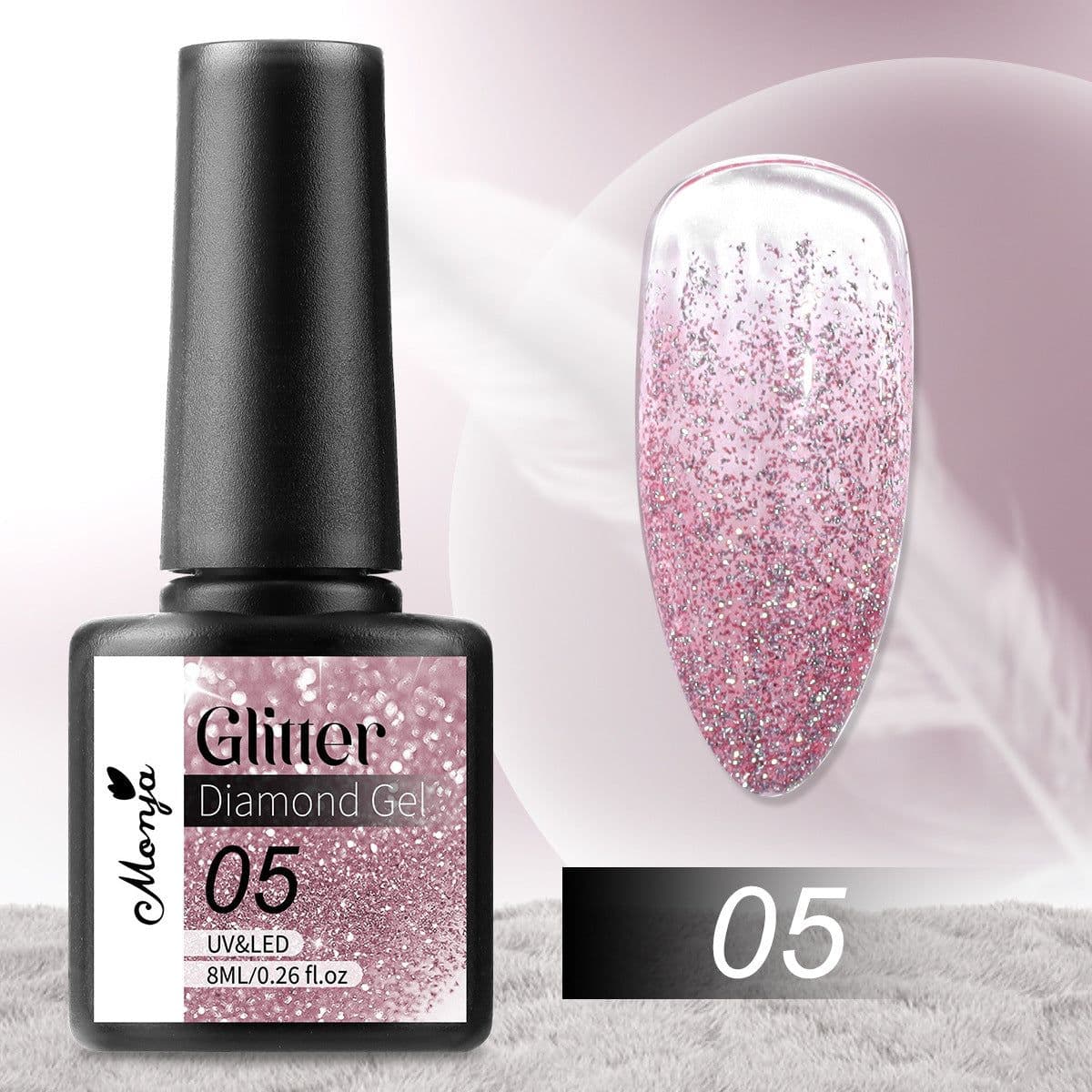 image-Reflective Starry Sky Nail Polish - Glitter Powder