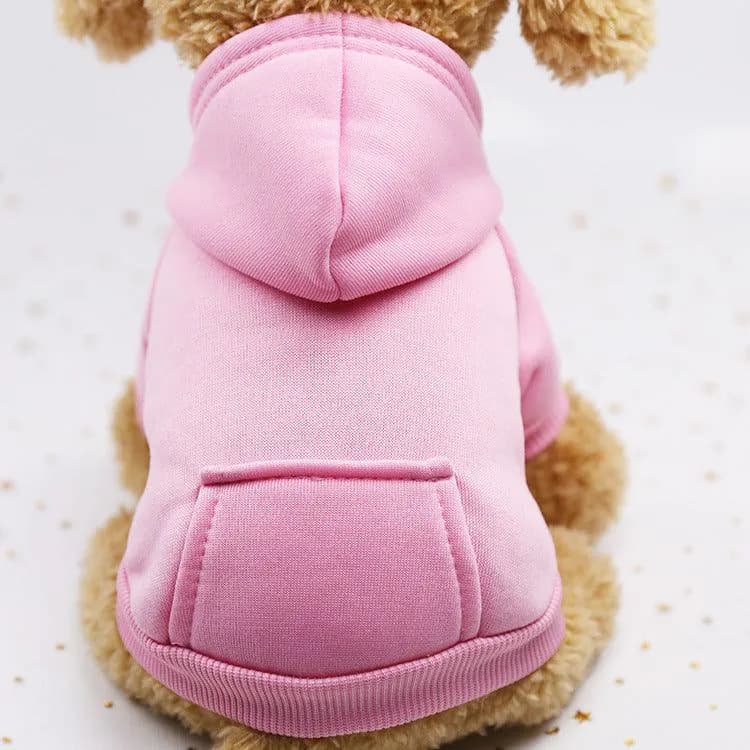 image-Pet Hoodie Sweater - Gray Denim Pocket for Dogs & Cats
