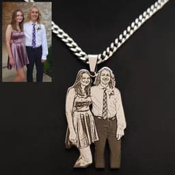 image-Pet Photo Keychain - Titanium Steel Customizable