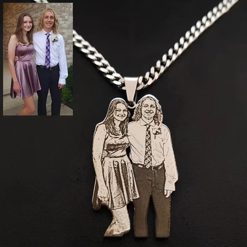 image-Pet Photo Keychain - Titanium Steel Customizable