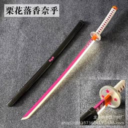 image-Demon Slayer Nichirin Wooden Sword - Green 103cm