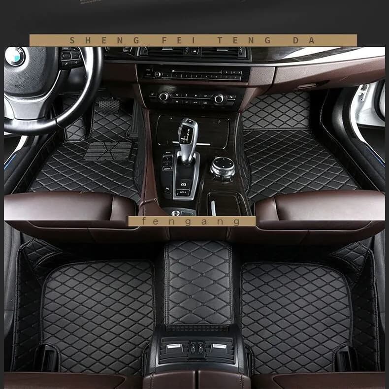 image-Wholesale full set of separate car floor mats universal non-slip foot mats fully surrounded by easy-to-clean car floor mats