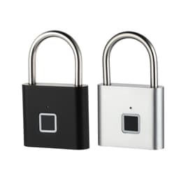 image-Smart Fingerprint Padlock Outdoor Waterproof Antirust Padlock Smart Electronic Padlock Head Door Anti-theft Combination Lock Cabinet