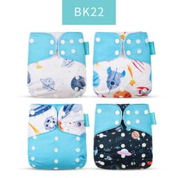 image-Happyflute 4-Pack Washable Training Pants - Waterproof Diapers for Infants 1-3 Years Old
