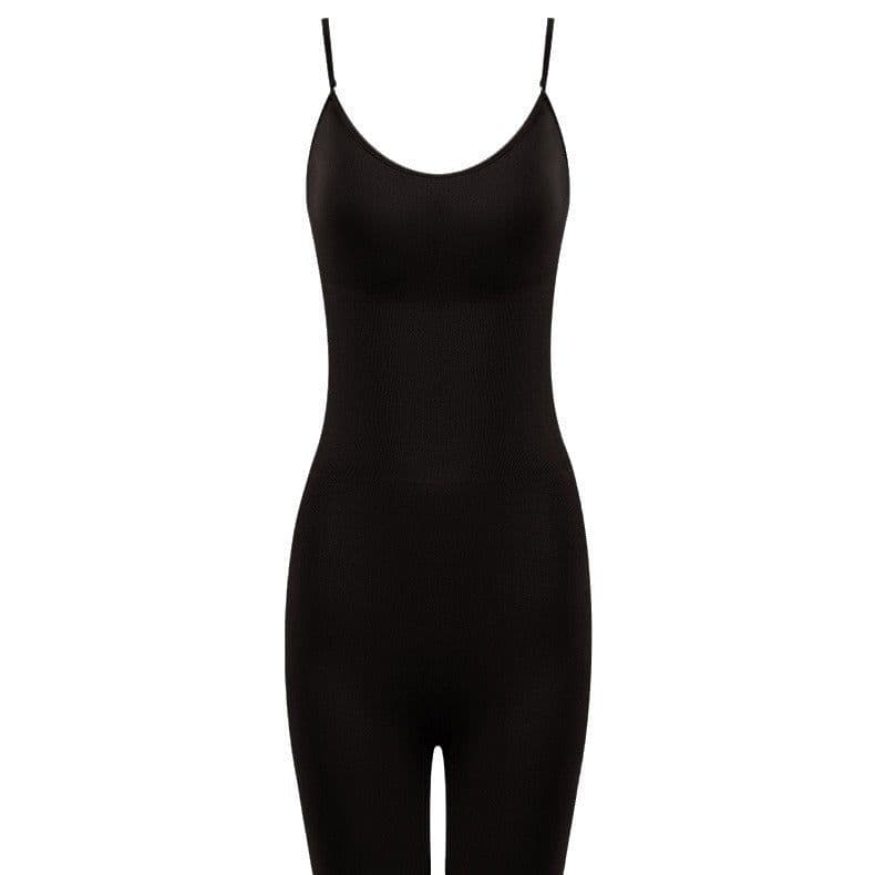 image-Women's Bodysuit Shapewear - Black Nylon S