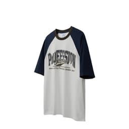 image-INF Men's T-shirt Letter Print White Marble XL
