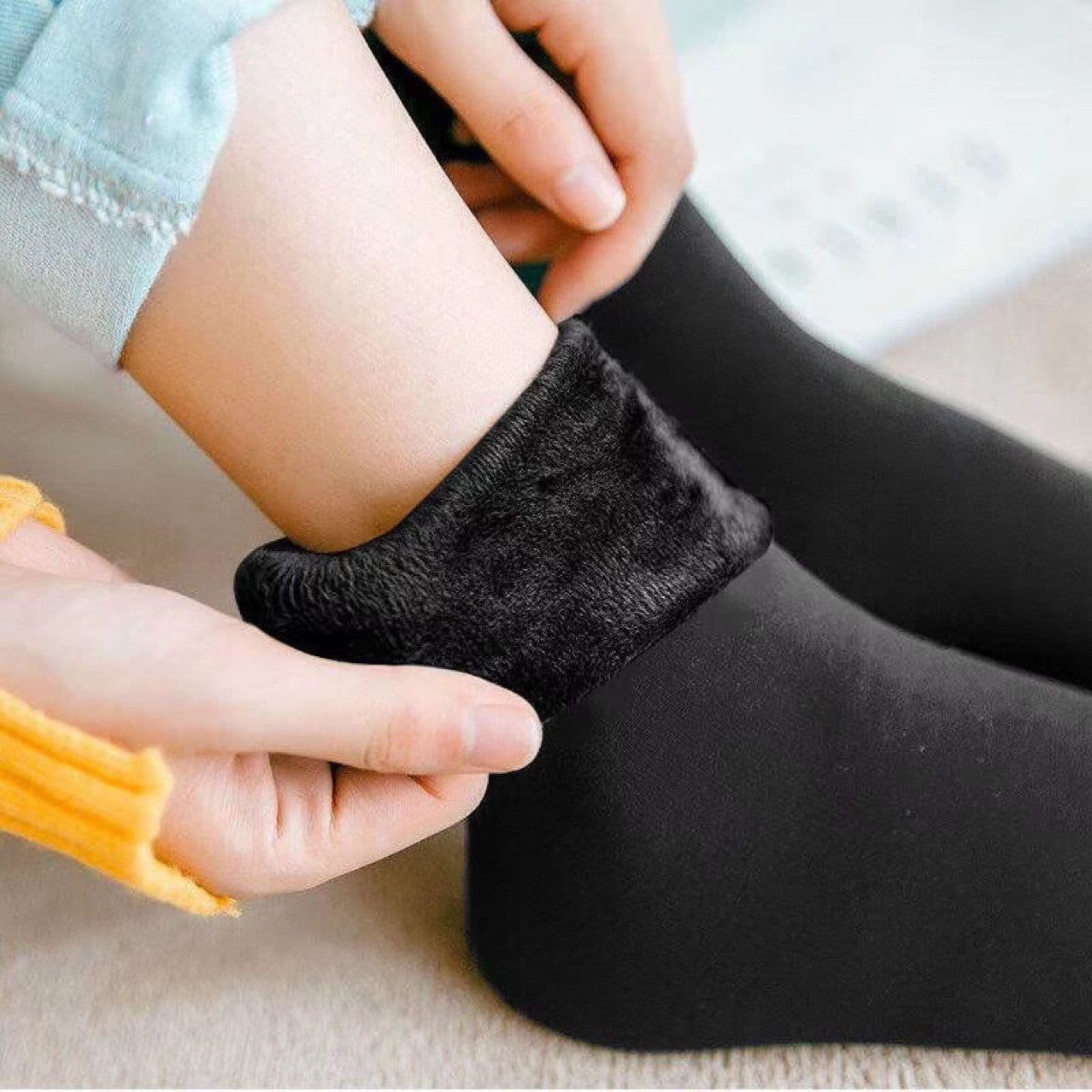 image-Thick Velvet Winter Socks, Men's & Women's Floor Socks, Dark Green, 70% Acrylic