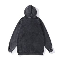 image-Cotton Fleece Hoodie - Kangaroo Pocket Loose Fit XXL