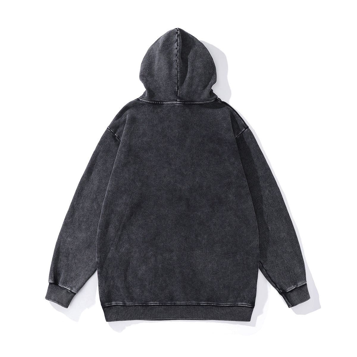 image-Cotton Fleece Hoodie - Kangaroo Pocket Loose Fit XXL