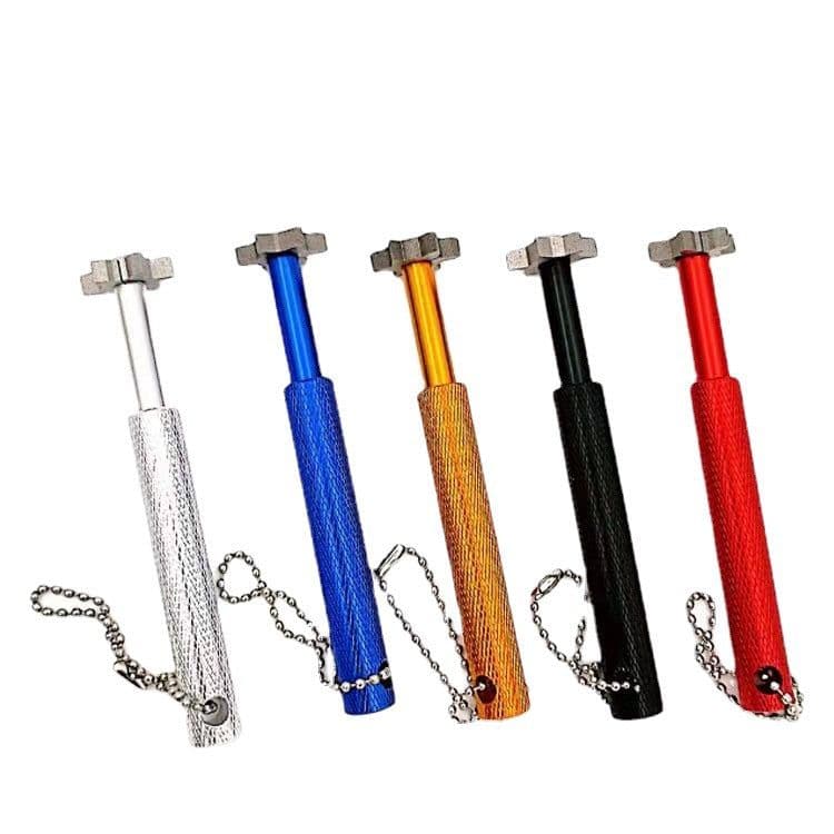 image-Supply aluminum alloy golf head ditch cleaner golf club ditch cleaning tool metal ball head cleaner