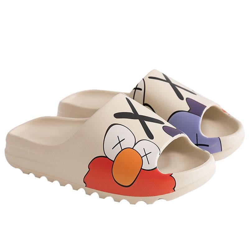 image-Coconut-Sesame Street Flip Flops - Beach Slippers - Thick Sole - Size 36-37