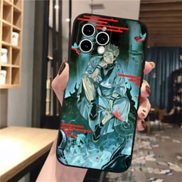 image-iPhone 15 Cartoon Phone Case - Black, Trendy, Anti-fall TPU