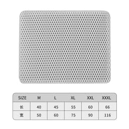 image-Tail Lianmeng Cat Litter Mat 116x66cm Black EVA