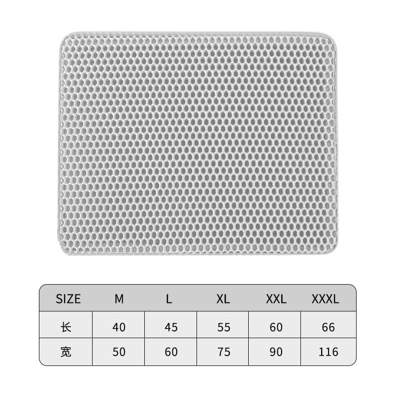 image-Tail Lianmeng Cat Litter Mat 116x66cm Black EVA