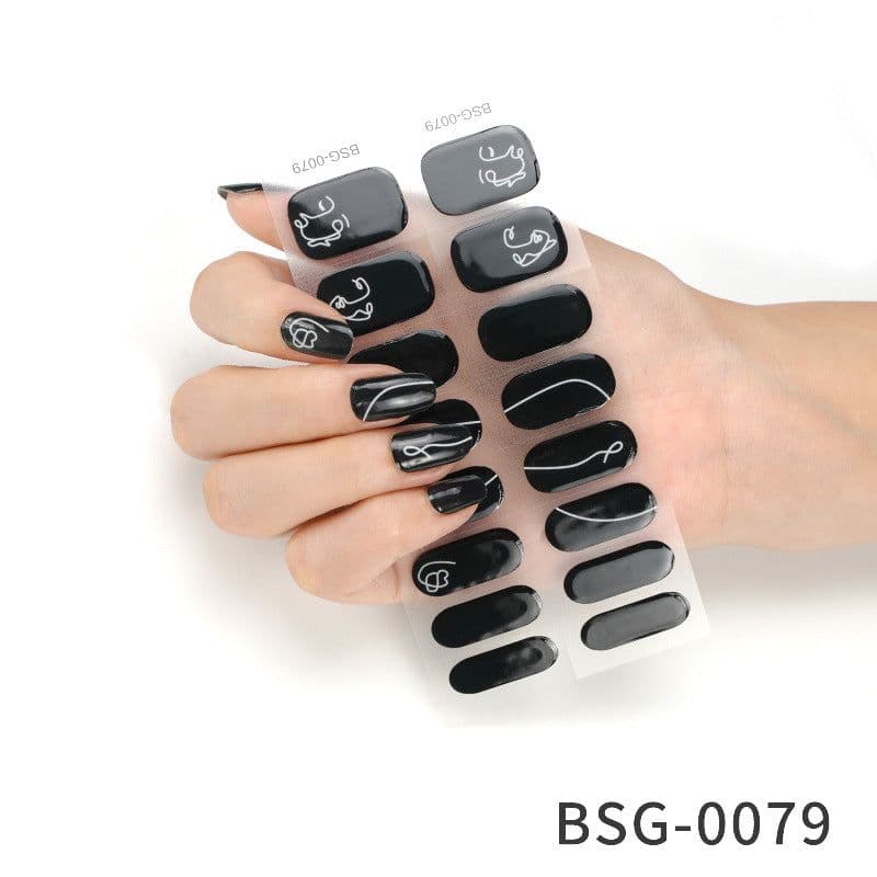 image-Gel Nail Stickers - Star Pattern Princess Series
