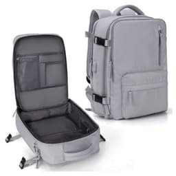 image-USB Rechargeable Travel Backpack 20-35L Off White