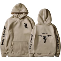 image-Tokyo Revengers 2D Print Men's Hoodie - Beige & Black 3XL