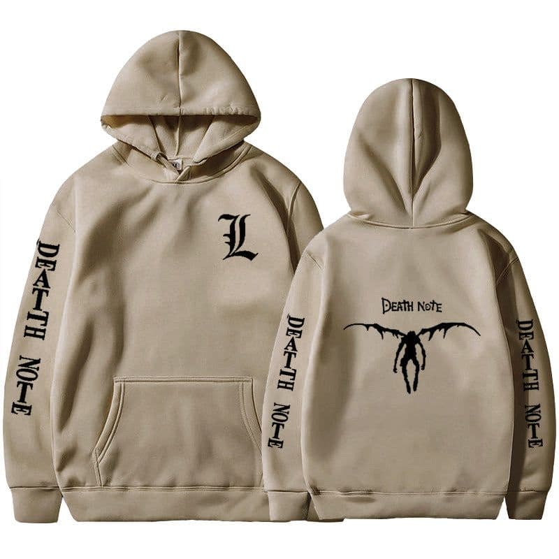 image-Tokyo Revengers 2D Print Men's Hoodie - Beige & Black 3XL
