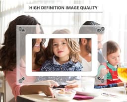 image-Amaboo 5-inch Acrylic Photo Frame - HD Video Player Transparent 2GB Storage