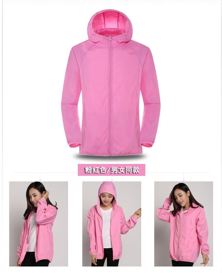 image-Summer outdoor sports sun protection clothing women 2021 new sun protection clothing skin clothing light and breathable men's printed logo