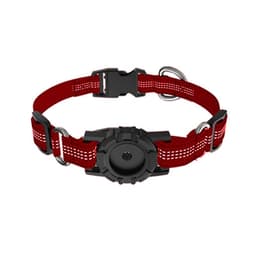 image-Nylon Pet Collar for Apple AirTag - Silver