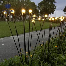 image-Solar LED Firefly Ground Light - Garden Lawn Decor