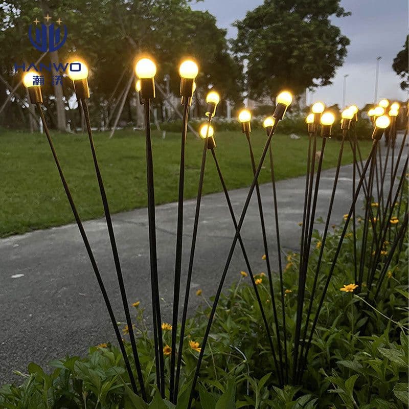 image-Solar LED Firefly Ground Light - Garden Lawn Decor