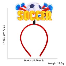image-Football Headband Party Decoration - Non-woven Fans Cheer Props