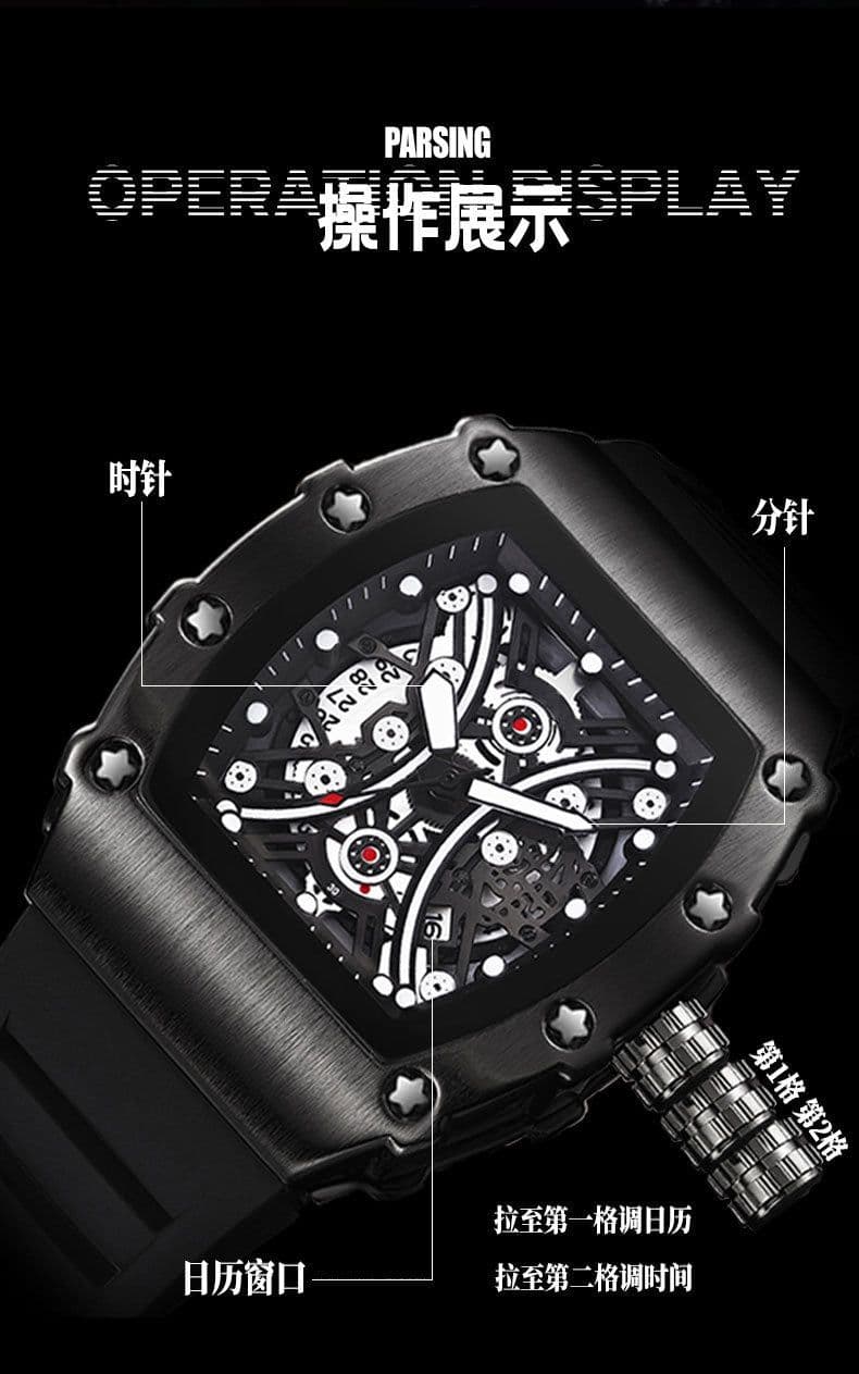image-Kingston K-2018B Men's Watch Barrel Quartz 42mm