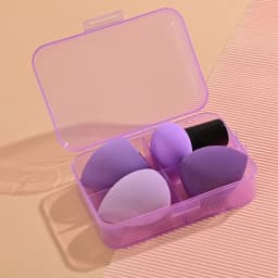 image-Beauty Egg Makeup Sponge Set - Foundation Brush & Powder Puff