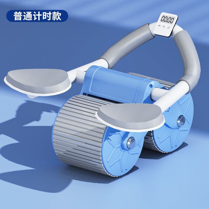 image-Abdominal Wheel Fitness Equipment - Deep Sea Blue, Men and Women