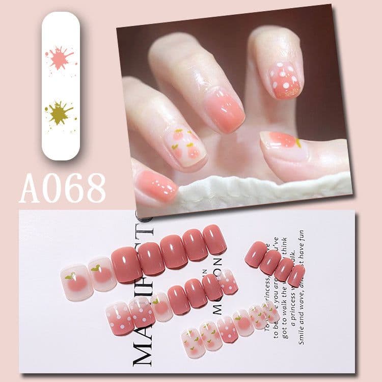 image-Internet celebrity new fake nails wearable nails finished nail patches nail art patches removable nail patches nail art accessories