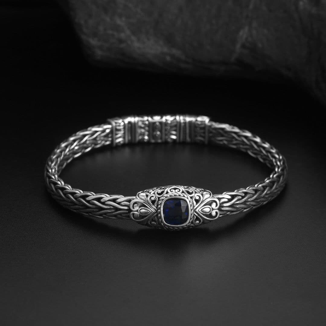 image-DAVITE&DELUCCHI 925 Silver Diamond Bracelet 20cm