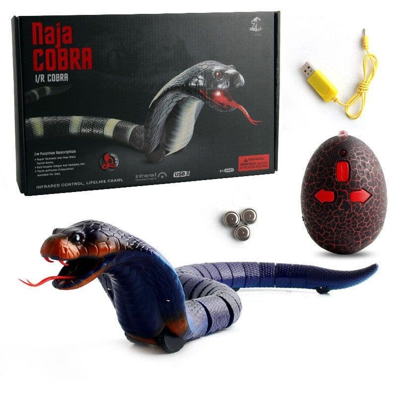 image-Remote Control Rattlesnake Toy - Silver