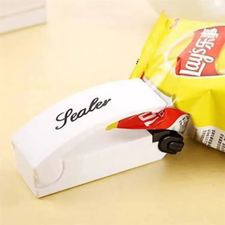 image-Mini Plastic Bag Sealer - Portable Hand Press