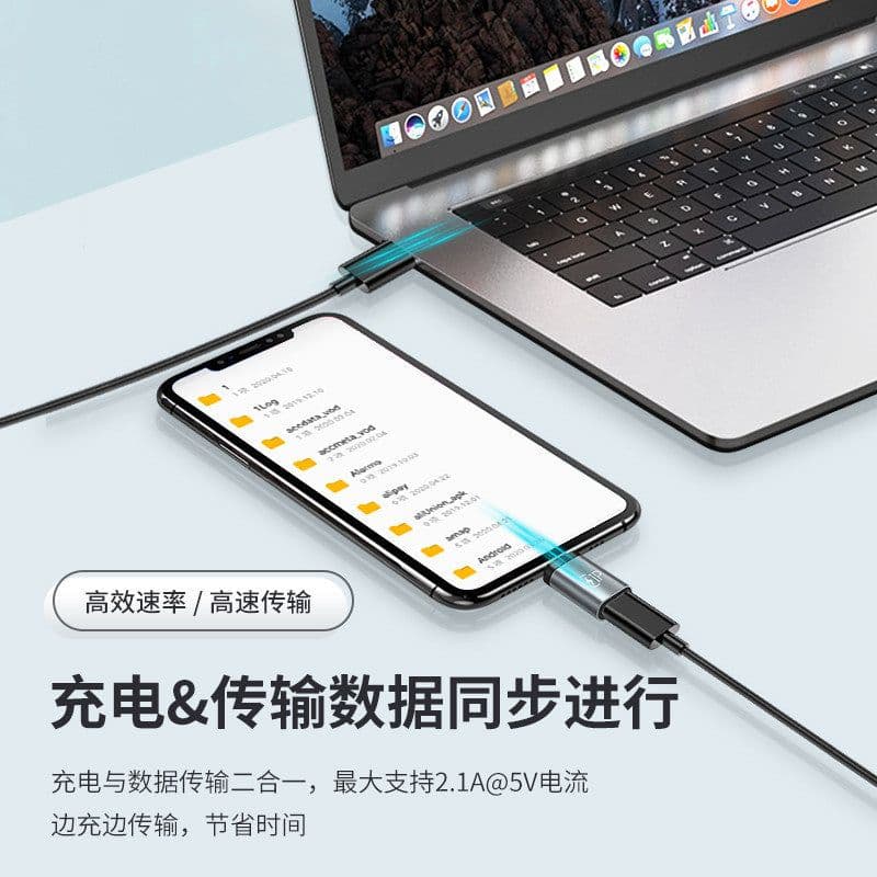 image-USB-C to Lightning Adapter - Gray
