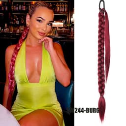 image-Cross Border Wig Ponytail 80cm Protein Silk SW244 Style