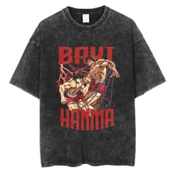 image-Black Cartoon T-Shirt, Breathable, XXXL, Loose Fit, Men's