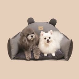 image-Pet Dog and Cat Kennel Safety Seat - Foldable Small/Medium - Dark Gray