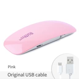 image-Nail art mouse light mini phototherapy machine nail polish glue dryer LED portable baking light therapy lamp wholesale