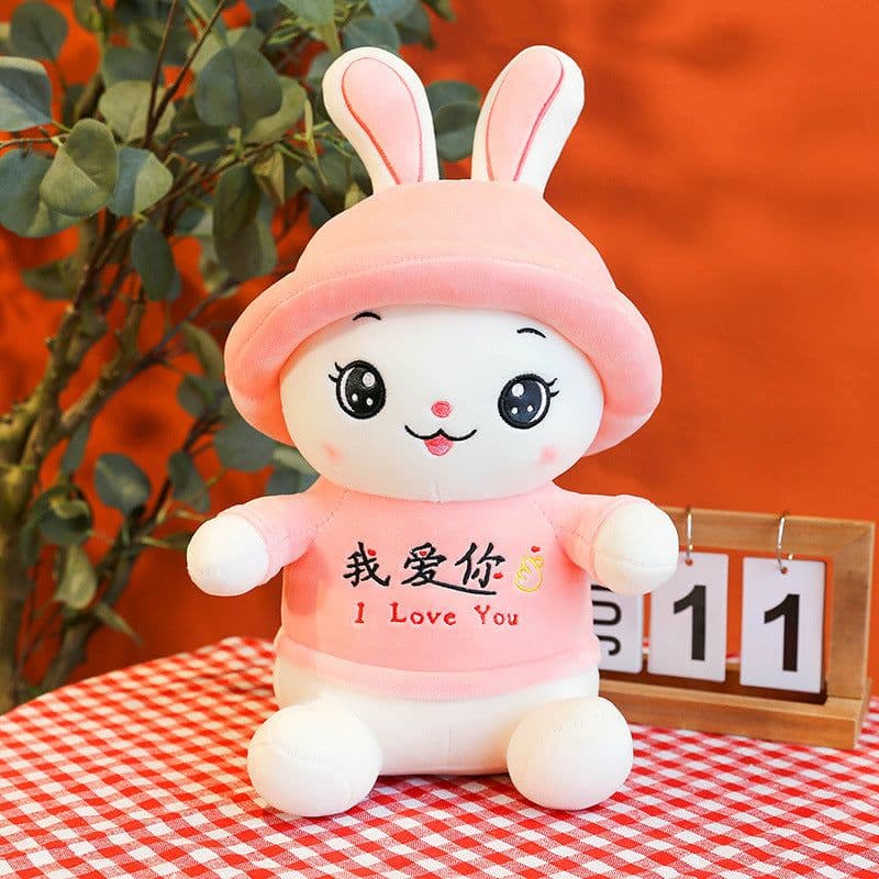 image-Jetson Rabbit Plush Doll - Pink Elastic Fleece