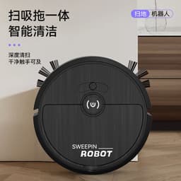 image-Smart Robot Vacuum Cleaner - Army Green 1000Pa