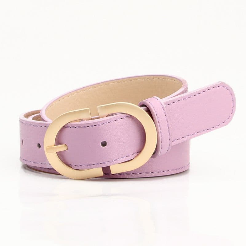 image-Trendy Red Imitation Leather Belt, Women's Corset Buckle 105cm Long