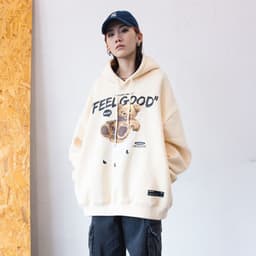 image-VAMTAC Hooded Sweatshirt - Apricot Fleece XXL
