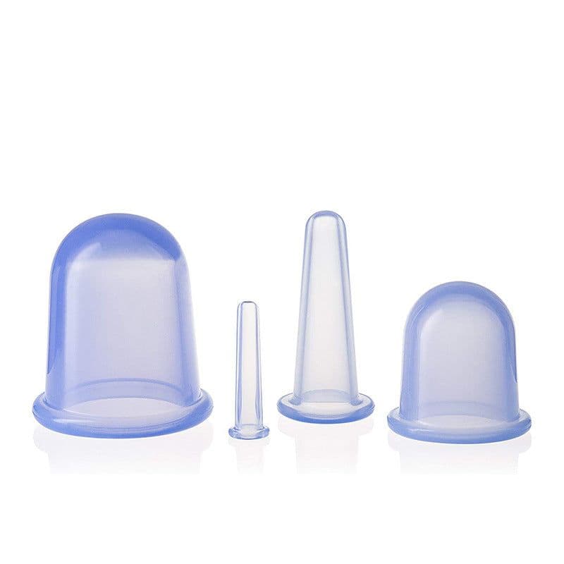 image-Spot high-transparency silicone cupping device, household vacuum massage cup, food-grade moisture-absorbing silicone cupping