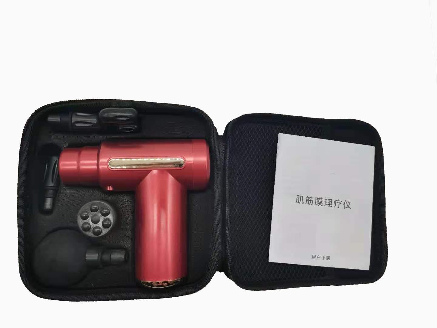 image-Pocket Mini Fascia Gun - 4 Heads 5 Gears Massager