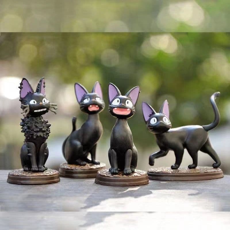 image-Black Cat Gigi Blind Box Ornament - Set of 6 PVC Figures