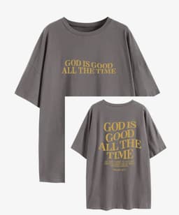 image-Women's Letter Print T-Shirt - Khaki XXL Short Sleeve